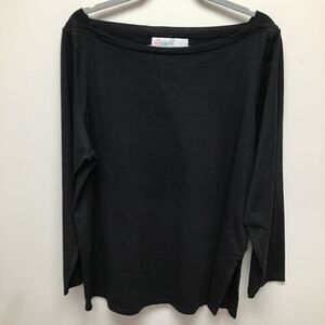 FP Beach Womens Blouse Black Long Sleeve Boat‎ Neck Pullover 100% Cotton XS New